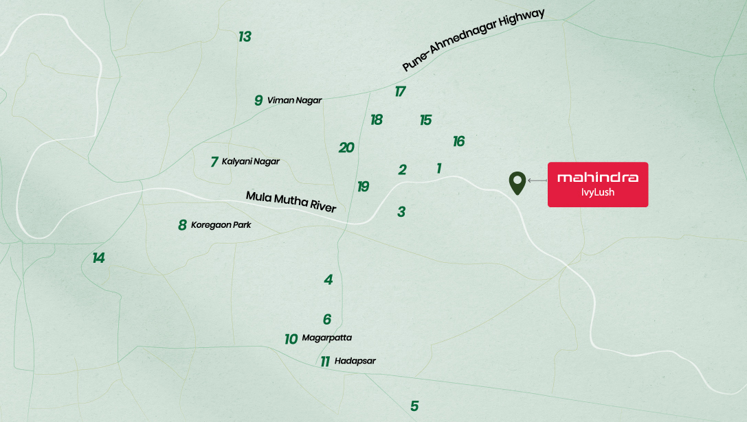 Mahindra IvyLush Location Map